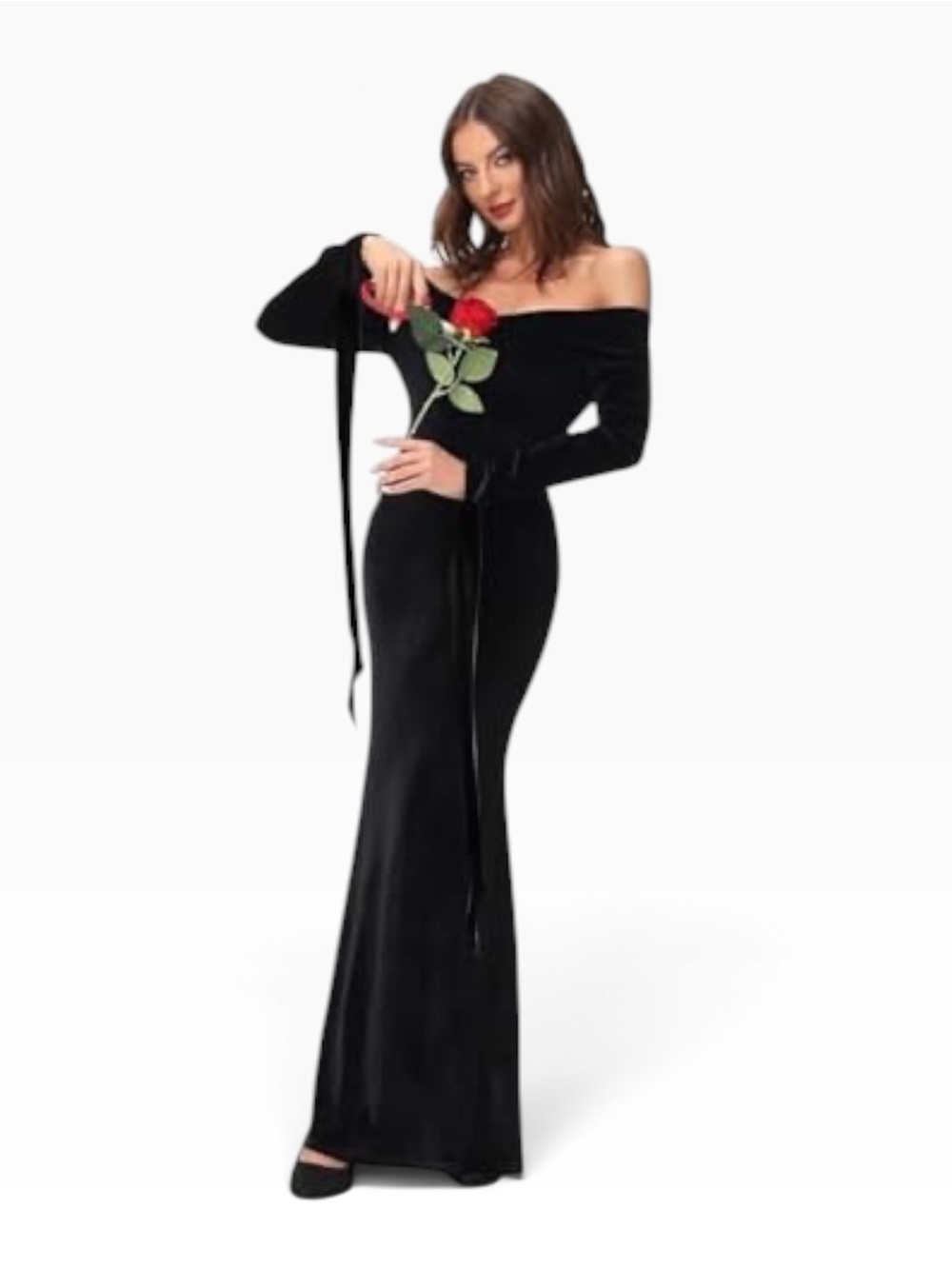 Morticia Addams Family Halloween Costume Size XXL